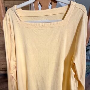 Chico's Yellow Long Sleeve Tunic top